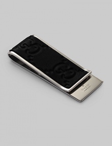 Signature guccissima leather trims a classic nickel clip. Logo engraving Made in Italy Signature guccissima leather trims a classic nickel clip. Logo engraving Made in Italy