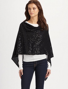 Add a dash of sparkle with this fully sequined design. Cotton Handkerchief hem About 16½ from shoulder to hem Hand wash Imported Add a dash of sparkle with this fully sequined design. Cotton Handkerchief hem About 16½ from shoulder to hem Hand wash Imported
