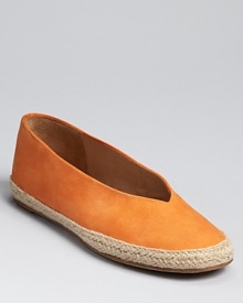 A low-key style in the softest matte leather--Eileen Fisher's espadrille flats are a luxe take on a classic. A low-key style in the softest matte leather--Eileen Fisher's espadrille flats are a luxe take on a classic.