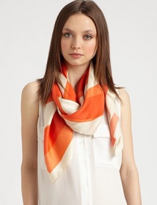 Vibrant stripes highlight this dreamy silk accessory, the perfect finishing touch to any outfit.SilkDry cleanImported Vibrant stripes highlight this dreamy silk accessory, the perfect finishing touch to any outfit.SilkDry cleanImported