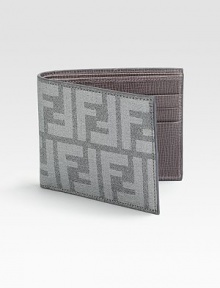 Signature style that never fades, handsomely crafted in classic coated canvas.One billfold compartmentSix card slots4½ x 3½Made in Italy Signature style that never fades, handsomely crafted in classic coated canvas.One billfold compartmentSix card slots4½ x 3½Made in Italy