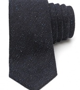 A carefully woven blend of fine silk and soft wool expresses your discerning taste for quality and refinement with this handsome skinny tie from Theory.