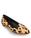 It's two red-hot trends-the smoking flat silhouette and exotic leopard print-in one winning shoe: from STEVEN BY STEVE MADDEN.