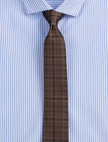 A modern check print rendered in fine Italian silk exudes a masculine look that is both polished and timeless.About 3 wideSilkDry cleanMade in Italy A modern check print rendered in fine Italian silk exudes a masculine look that is both polished and timeless.About 3 wideSilkDry cleanMade in Italy
