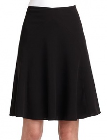 THE LOOKNarrow waistbandFront geometric seam detailsFlared silhouetteSide zip closureBack geometric seam detailsTHE FITAbout 23 longTHE MATERIAL95% polyester/5% spandexFully linedCARE & ORIGINDry cleanMade in ItalyModel shown is 5'10½ (179cm) wearing US size 4. THE LOOKNarrow waistbandFront geometric seam detailsFlared silhouetteSide zip closureBack geometric seam detailsTHE FITAbout 23 longTHE MATERIAL95% polyester/5% spandexFully linedCARE & ORIGINDry cleanMade in ItalyModel shown is 5'10½ (179cm) wearing US size 4.