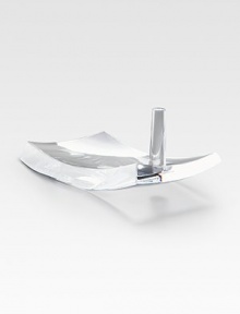A very special trinket tray, this gently curved mouthblown crystal design holds rings and more in the nicest way. 6 X 3 Signature blue gift box Imported A very special trinket tray, this gently curved mouthblown crystal design holds rings and more in the nicest way. 6 X 3 Signature blue gift box Imported
