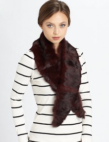 Lush rabbit fur in a chic design makes the perfect topper.Rabbit fur5.9 X 47.2Dry cleanFur origin: SpainImported Lush rabbit fur in a chic design makes the perfect topper.Rabbit fur5.9 X 47.2Dry cleanFur origin: SpainImported