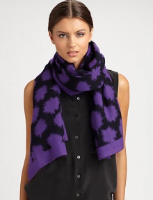 Ultra-soft, ultra-plush wool wrap is adorned with a brilliant spark print.Chunky wool53 X 70Dry cleanImported Ultra-soft, ultra-plush wool wrap is adorned with a brilliant spark print.Chunky wool53 X 70Dry cleanImported