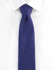A wardrobe staple, with allover micro dots, rendered in fine Italian silk.SilkDry cleanMade in Italy A wardrobe staple, with allover micro dots, rendered in fine Italian silk.SilkDry cleanMade in Italy