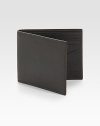 A handsome billfold wallet with classic styling and a leather that only improve with everyday use. Bill compartment6 card slots3½ X 4Imported