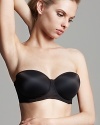 A sleek underwire strapless bra creates a smooth silhouette body hugging tops and dresses. Style #9756