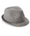 Tip your hat to the years of yesterday in this classically styled fedora from American Rag.