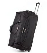 A best bet for the jet set, this full-featured duffel from Delsey is built for today's traveler. Incredibly spacious and feather light, it helps you make the most out of your trip with a customizable, more-than-roomy packing area for all of your on-the-go essentials. 10-year limited warranty. (Clearance)