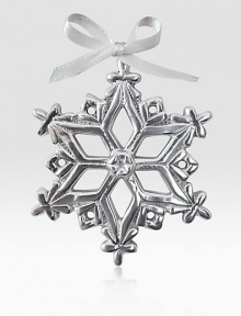 A sparkling addition to your holiday collection, hand-crafted from recycled aluminum.3 diam.Wipe cleanImported A sparkling addition to your holiday collection, hand-crafted from recycled aluminum.3 diam.Wipe cleanImported