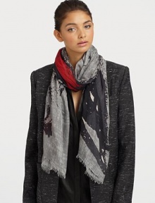 Two sartorially inclined femmes enliven this posh style crafted in a soft modal and cashmere blend.90% modal/10% cashmereAbout 55 X 73Dry cleanImported Two sartorially inclined femmes enliven this posh style crafted in a soft modal and cashmere blend.90% modal/10% cashmereAbout 55 X 73Dry cleanImported