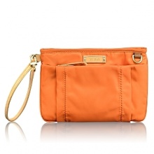 Book your ticket and travel in style with this refined and colorful double-zip wristlet, an essential component of the Voyageur collection. Book your ticket and travel in style with this refined and colorful double-zip wristlet, an essential component of the Voyageur collection.