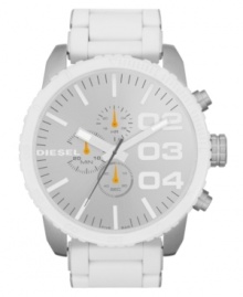 Add some style to your strut with this bold and precise watch from Diesel.