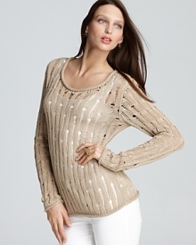 MICHAEL Michael Kors Mesh Knit Sweater