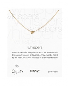 Sometimes a whisper says it all. Dogeared's Whisper Heart necklace is the perfect hint of heart to catch the eye. Sometimes a whisper says it all. Dogeared's Whisper Heart necklace is the perfect hint of heart to catch the eye.