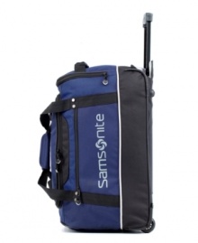 Choose your own adventure! The world is in your hands with the incredible versatility and durability of this rolling duffel, which offers a roomy main compartment and endless organizational pockets for the traveler on the go. Built for comfort, the extremely lightweight construction provides nearly effortless mobility with smooth-rolling wheels and multiple cushioned carry handles. 10-year warranty. Choose your own adventure! The world is in your hands with the incredible versatility and durability of this rolling duffel, which offers a roomy main compartment and endless organizational pockets for the traveler on the go. Built for comfort, the extremely lightweight construction provides nearly effortless mobility with smooth-rolling wheels and multiple cushioned carry handles. 10-year warranty.