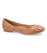 Rule the streets with Born's Brittania flats. A classic style with rich leather and gathered detail at the toe that will power you through wherever the day takes you.