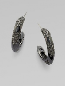 EXCLUSIVELY AT SAKS.COM A pretty piece with structure and shine, accented in black rhinestones.Hematite plated brassGlass stonesLength, about 1½Post backImported EXCLUSIVELY AT SAKS.COM A pretty piece with structure and shine, accented in black rhinestones.Hematite plated brassGlass stonesLength, about 1½Post backImported