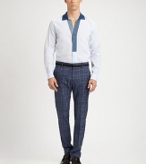 Effortlessly styled with a textural finish, featuring an open collar and denim placket for a resort feel.ButtonfrontDenim placket90% cotton/10% polyesterMachine washMade in Italy