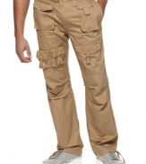 Take a break from the blues with these easy-wear cargo pants from Sean John.