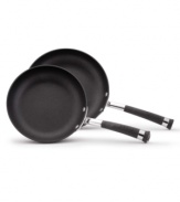 Culinary craft. This skillet set from Circulon Espree is as essential as it gets, boasting exceptional durability and effortless cooking with an advanced three-layer nonstick surface and TOTAL® food release system that's designed for a lifetime of remarkable meals. Lifetime warranty.