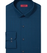 Keep your business basics in check with this fitted dress shirt from Alfani.
