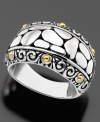 Worldy style by Effy Collection(tm). This beautiful ring features a spot design crafted in sterling silver. Size 7.