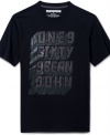 This graphic print Sean John tee has a cool modern style.