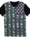 Sport a different take on patriotic style with this t-shirt from bar iii.