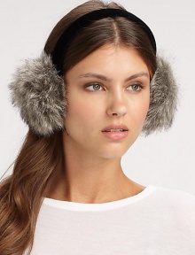 EXCLUSIVELY AT SAKS. A soft, fluffy design with a pretty band that's sure to keep you warm. PolyesterImported EXCLUSIVELY AT SAKS. A soft, fluffy design with a pretty band that's sure to keep you warm. PolyesterImported