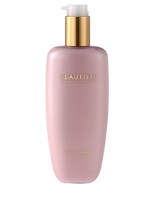 Ever romantic, Beautiful is called the fragrance of a thousand flowers...violets and lilies, roses and lilacs, marigold and orange blossoms. This tender bouquet is warmed with a rich, woody base and brightened with a touch of citrus. Luxurious, yet lightweight, this body lotion absorbs instantly, leaves skin feeling moisturized, smooth, silky...and surrounded with the fragrance of a thousand flowers. 8.4 oz. 