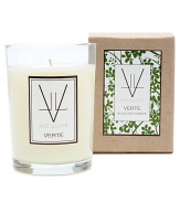 Inspired by a commitment to the environment--it's a luxury candle line with a conscience. A lush blend of natural soy wax and fragrance oils, each Eco-Luxe candle is finished with a cotton wick to produce a clean-burning, long-lasting, exquisetly fragrant candle. All components of the Eco-Luxe Collection are recycled, recyclable and/or biodegradable. VERTE contains crisp notes of Hyacinth, Narcissus, and Green Leaves. 6.5 oz.
