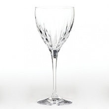 This popular pattern, inspired by the creative energy of the New York artist neighborhood, features a generous bowl adorned by a brilliant contemporary cutting. The delicately etched stemware adds a graceful note to any gathering. Shown left to right: goblet, wine, flute, iced beverage. This popular pattern, inspired by the creative energy of the New York artist neighborhood, features a generous bowl adorned by a brilliant contemporary cutting. The delicately etched stemware adds a graceful note to any gathering. Shown left to right: goblet, wine, flute, iced beverage.