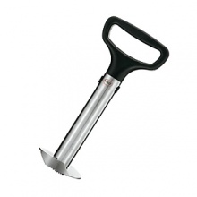 This stainless steel Rösle pineapple cutter an integral component in Rösle's open kitchen concept. Ideal for small kitchens, attachments hang via hooks on a wall rail with space-saving convenience. This stainless steel Rösle pineapple cutter an integral component in Rösle's open kitchen concept. Ideal for small kitchens, attachments hang via hooks on a wall rail with space-saving convenience.