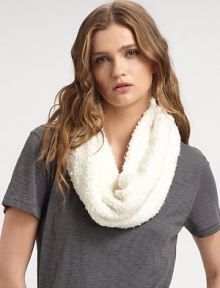 An effortlessly chic style in a soft knit with a twisted infinity design. 60% merino wool/38% polyamide/2% elastaneAbout 30 X 9Dry cleanImported of Italian fabrics An effortlessly chic style in a soft knit with a twisted infinity design. 60% merino wool/38% polyamide/2% elastaneAbout 30 X 9Dry cleanImported of Italian fabrics