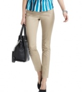 MICHAEL Michael Kors' latest petite pants offer sleek flair with zippered ankles and a cropped silhouette.