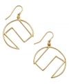 A retro throwback, these funky geometric earrings from SIS by Simone I Smith are crafted in luxe 18k gold over sterling silver. Approximate drop: 1-3/4 inches. Approximate diameter: 1-1/8 inches.