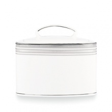 The epitome of timeless beauty, kate spade's Palmetto Bay china makes an elegant presentation for fine dining occasions. Accented with platinum bands, the simple yet sophisticated collection lends an air of distinction to holidays, intimate gatherings and celebrations. The epitome of timeless beauty, kate spade's Palmetto Bay china makes an elegant presentation for fine dining occasions. Accented with platinum bands, the simple yet sophisticated collection lends an air of distinction to holidays, intimate gatherings and celebrations.