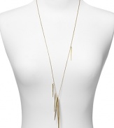 Strike it luxe with this gold plated necklace from Alexis Bittar. It's designed to add an edge to every look, so wear it to toughen your neckline.