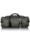 Time to travel... and relax! The unstructured styling of this rugged duffel is the perfect complement for the laidback traveler, including multiple interior and exterior pockets that keep travel essentials in place and on-hand for a casual trip that renews and refreshes. Tumi quality assurance warranty.