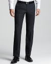 A dapper pair of dress pants from HUGO sets the tone for a strong, professional look and a productive day.