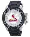 Root for your team 24/7 with this sporty watch from Game Time. Features a St. Louis Cardinals logo at the dial.