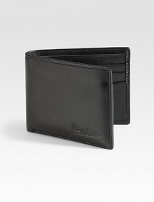 Full grain leather walllet with a removable ID case, accented by an embossed paisley and printed lining, for a signature finish.One billfold compartmentSix card slotsLeather4W x 3HImported Full grain leather walllet with a removable ID case, accented by an embossed paisley and printed lining, for a signature finish.One billfold compartmentSix card slotsLeather4W x 3HImported
