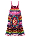Flowers By Zoe Girls' Crochet Dress - Sizes S-XL