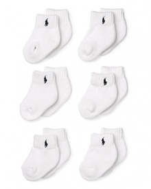 Ralph Lauren Childrenswear Infant Boys' Layette 6 Pack Socks - Sizes 0-6 Months Ralph Lauren Childrenswear Infant Boys' Layette 6 Pack Socks - Sizes 0-6 Months