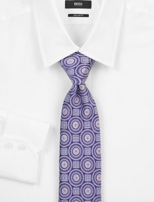 EXCLUSIVELY OURS. This statement-making design in fine silk is the perfect finishing touch.SilkDry cleanMade in USA EXCLUSIVELY OURS. This statement-making design in fine silk is the perfect finishing touch.SilkDry cleanMade in USA